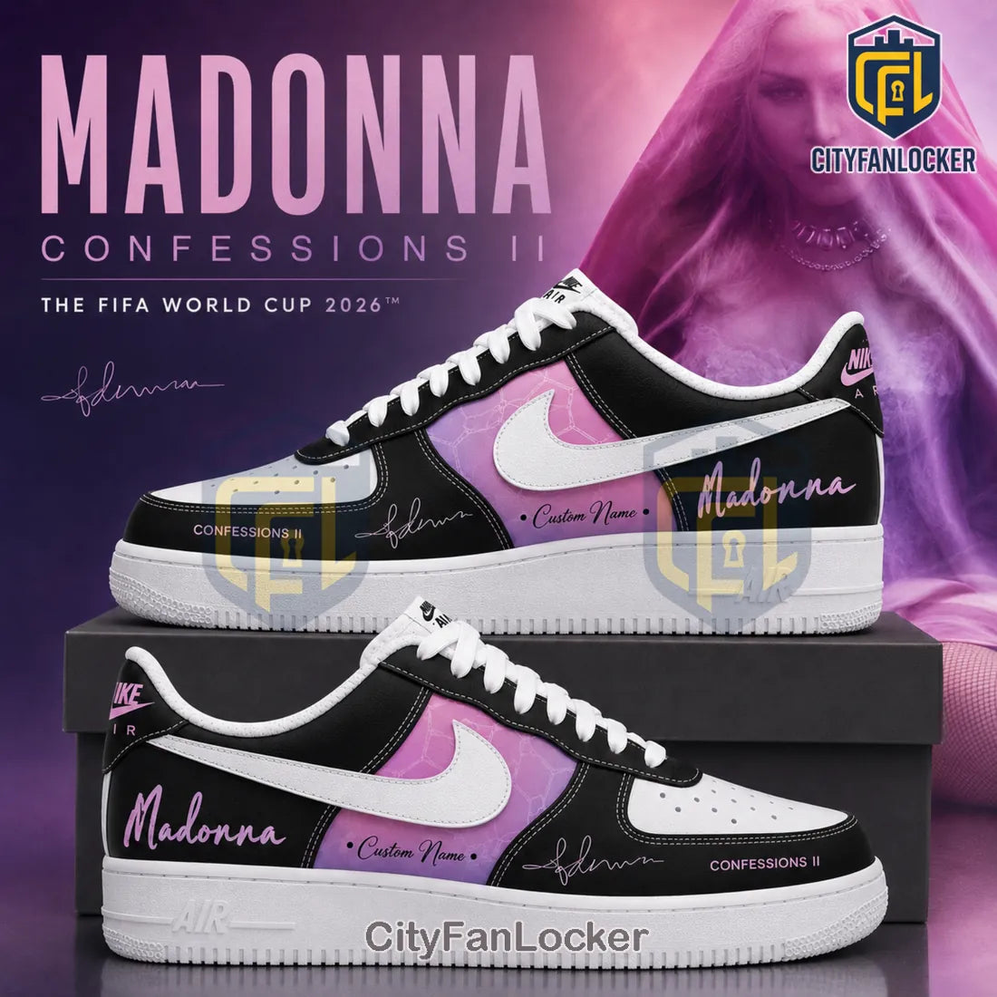 Madonna Confessions II World Cup 2026 Air Force 1 Sneakers