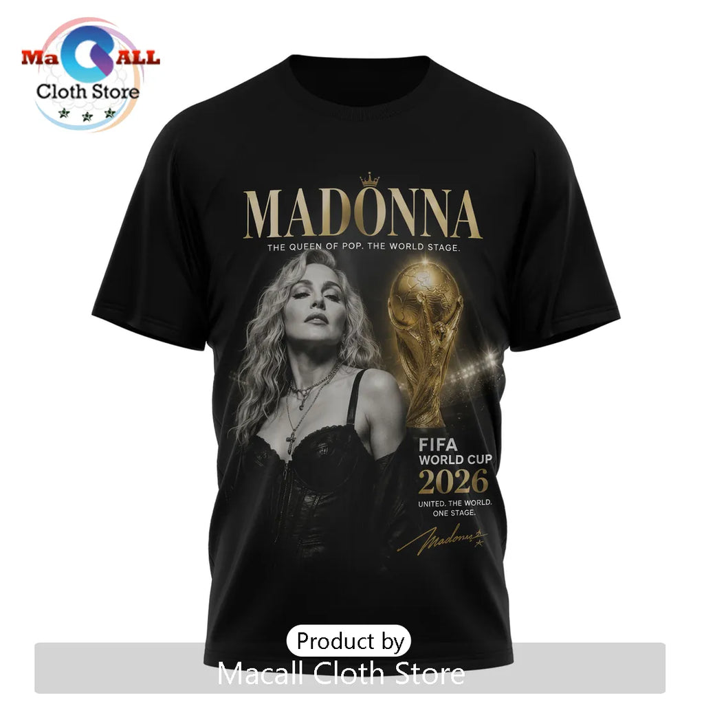 Madonna x FIFA World Cup 2026 Celebration Tour Black T-Shirt