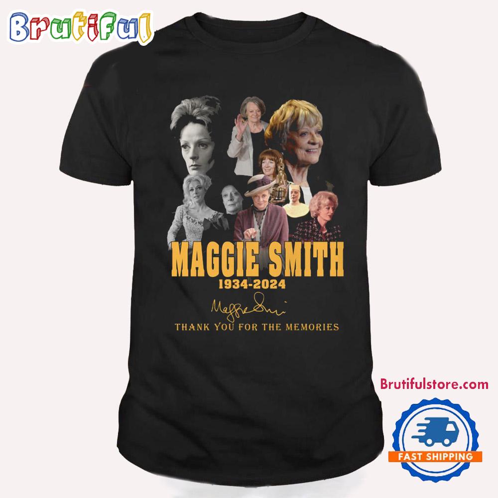Maggie Smith 1934-2024 Thank You For The Memories T Shirt
