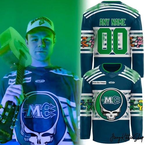 Maine Mariners Grateful Dead 2026 Personalized Hockey Jersey