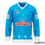 Maine Nordiques Powder Blue 2026 Custom Hockey Jersey
