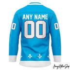 Maine Nordiques Powder Blue 2026 Custom Hockey Jersey