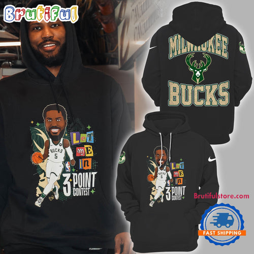 Malik Beasley Milwaukee Bucks Basketball Hoodie