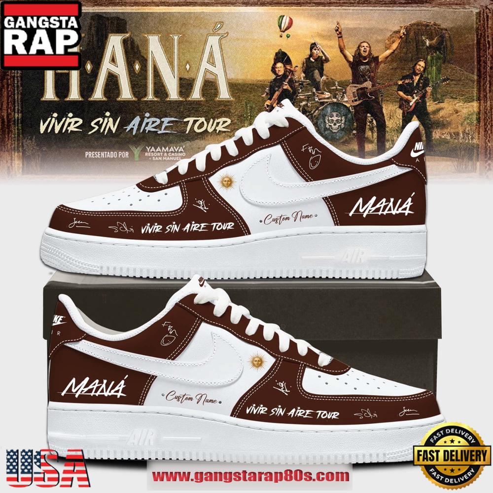 Custom Mana Vivir Sin Aire Tour 2026 Signature Limited Air Force 1 Shoes Running Sneakers