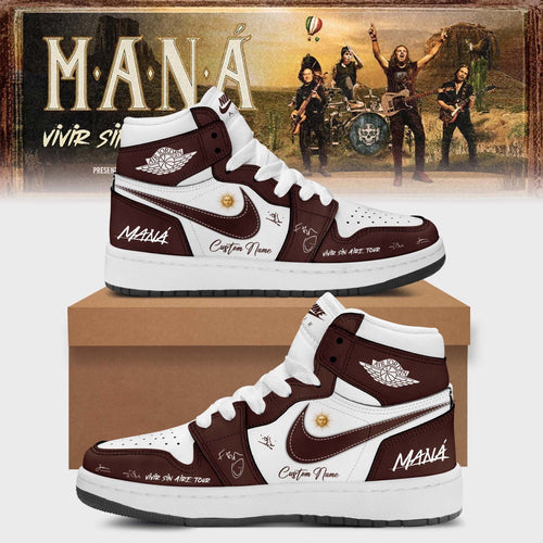 Mana Vivir Sin Aire Tour 2026 Signature Limited Custom Air Jordan 1 Sneakers Shoes