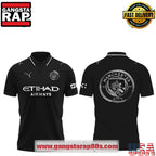 Manchester City Origin Story 2526 Away Kits Black Polo Shirt