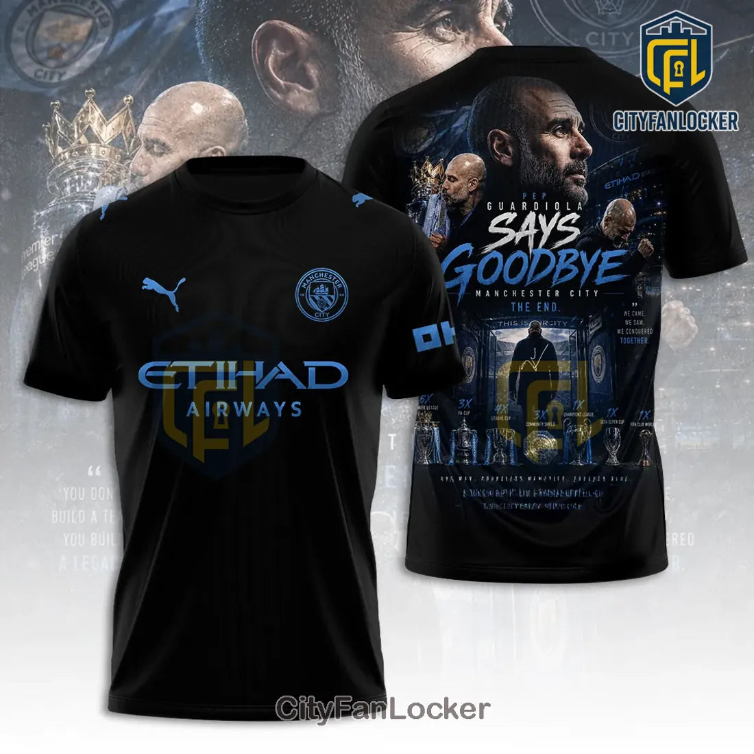 Manchester City x Pep Guardiola Farewell Pullover Hoodie