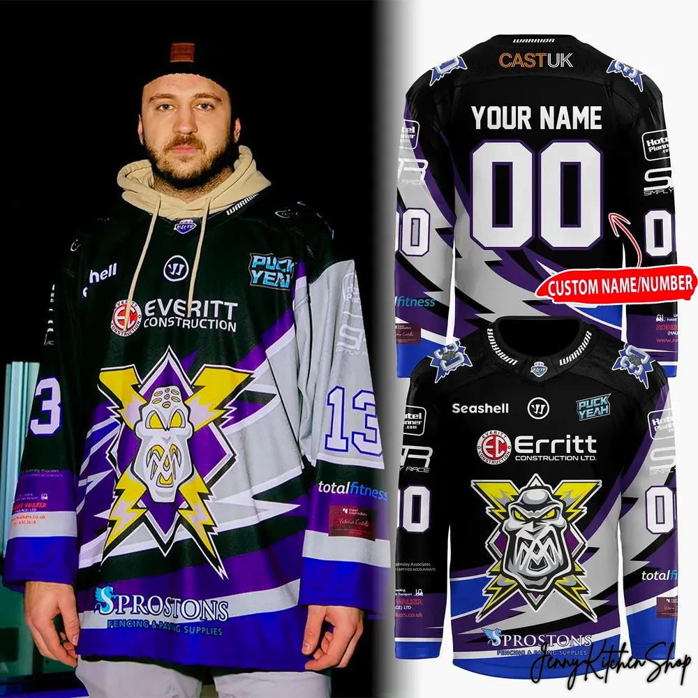 Manchester Storm 2026 Retro Night Custom Hockey Jersey