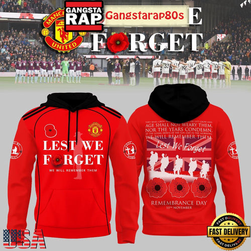 Manchester United Lest We Forget Unisex Hoodie