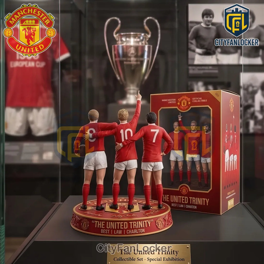 Manchester United The United Trinity Best Law Charlton Acrylic Plaque