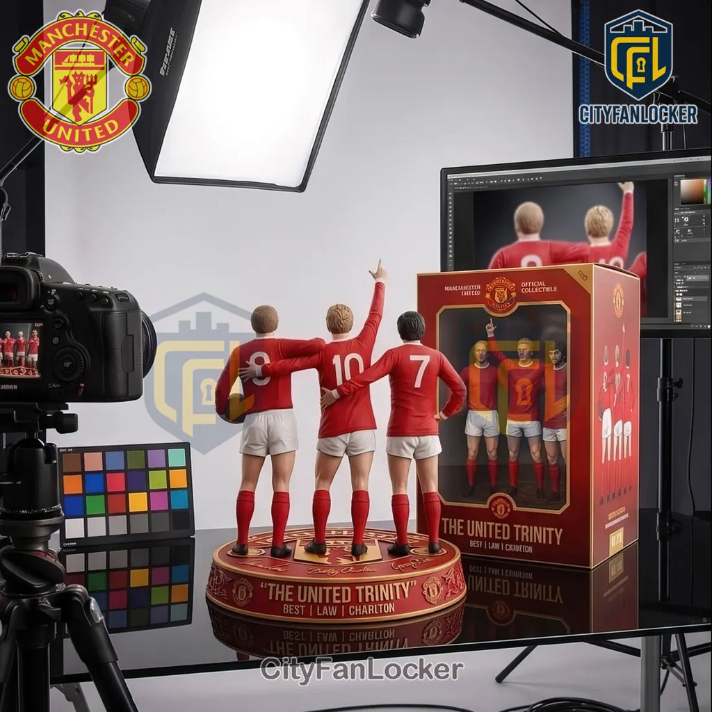 Manchester United The United Trinity Best Law Charlton Acrylic Plaque