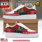 Mariah Carey Christmas Time Air Force 1 Running Sneakers Shoes