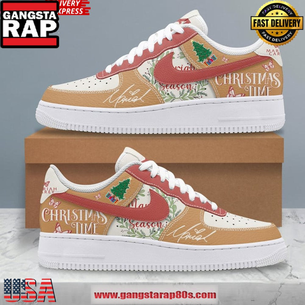 Mariah Carey Christmas Time Limited Edition Air Force 1 Running Sneakers