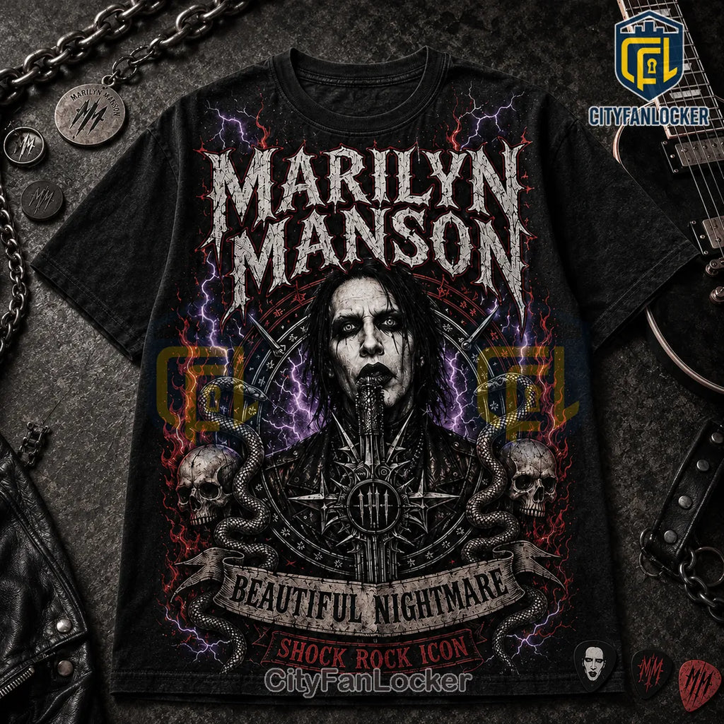 Marilyn Manson Beautiful Nightmare T-Shirt Limited Edition