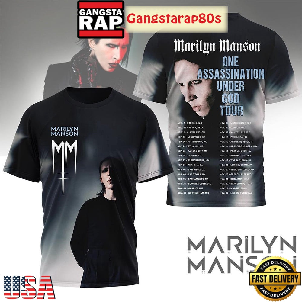 Marilyn Manson One Assassination Under God Limited Edition Tour Shirt