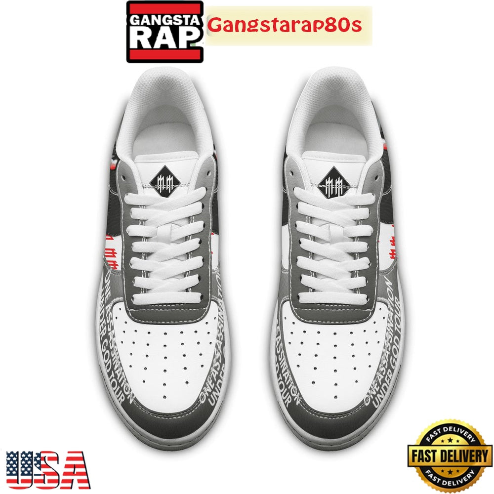 Marilyn Manson One Assassination Under God Tour Special Edition Air Force 1 Shoes Running Sneakers