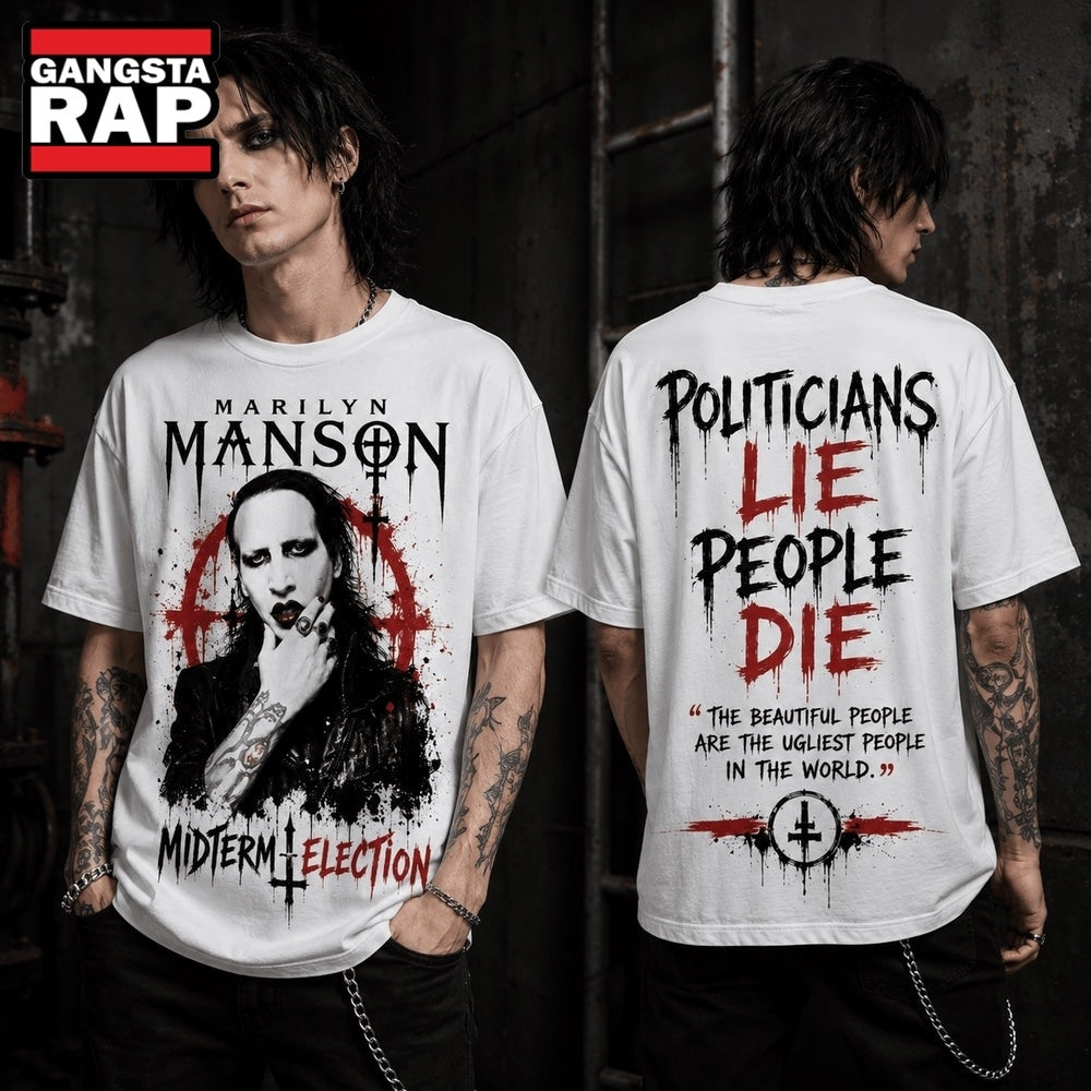 Marilyn Manson Political Chaos 3D Shirt