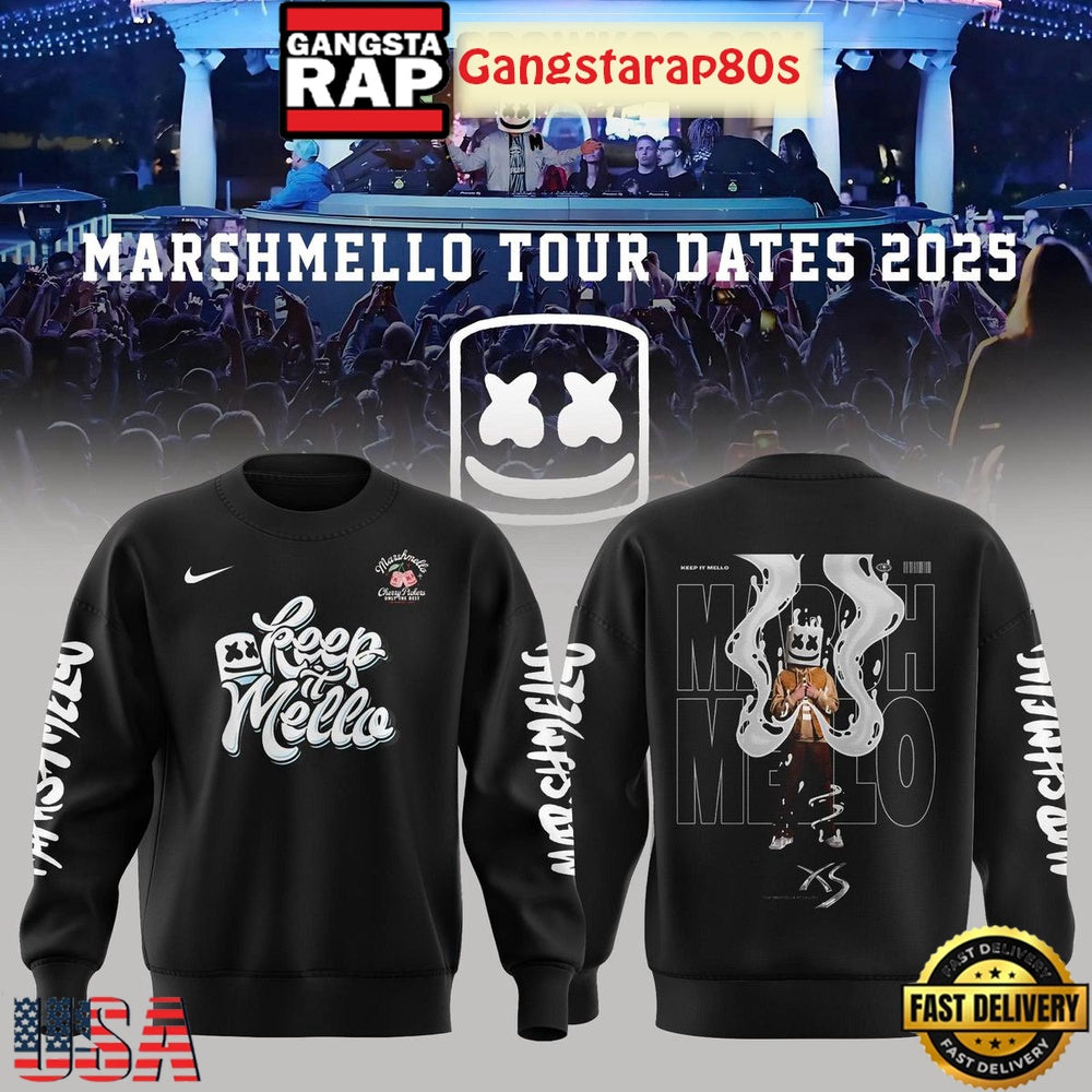 Marshmello Tour Dates 2025 Hoodie All Over Print Sweatshirt