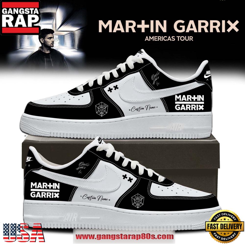 Martin Garrix AMERICAS TOUR 2026 Limited Edition Signature Black Nike Air Force 1 Fashions Shoes