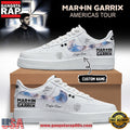 Martin Garrix AMERICAS TOUR 2026 Limited Edition Signature White Nike Air Force 1 Fashions Shoes