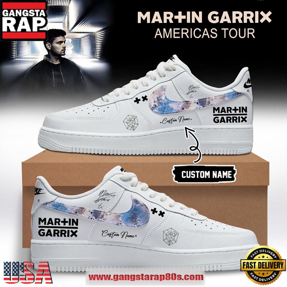 Martin Garrix AMERICAS TOUR 2026 Limited Edition Signature White Nike Air Force 1 Fashions Shoes