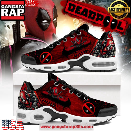 Marvel Deadpool Limited Edition Air Max Plus Shoes Running Sneakers