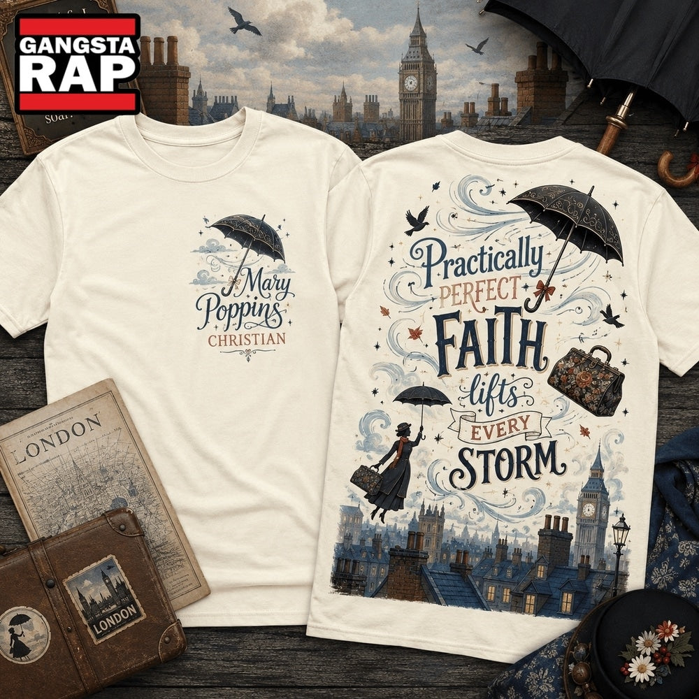 Mary Poppins Christian Practically Perfect Faith 3D Shirt Hoodie T-Shirt