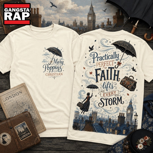 Mary Poppins Christian Practically Perfect Faith 3D Shirt Hoodie T-Shirt