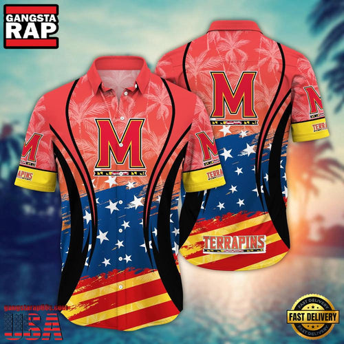 MLB Maryland Terrapins Team Logo Hot Summer Aloha Hawaiian Shirt