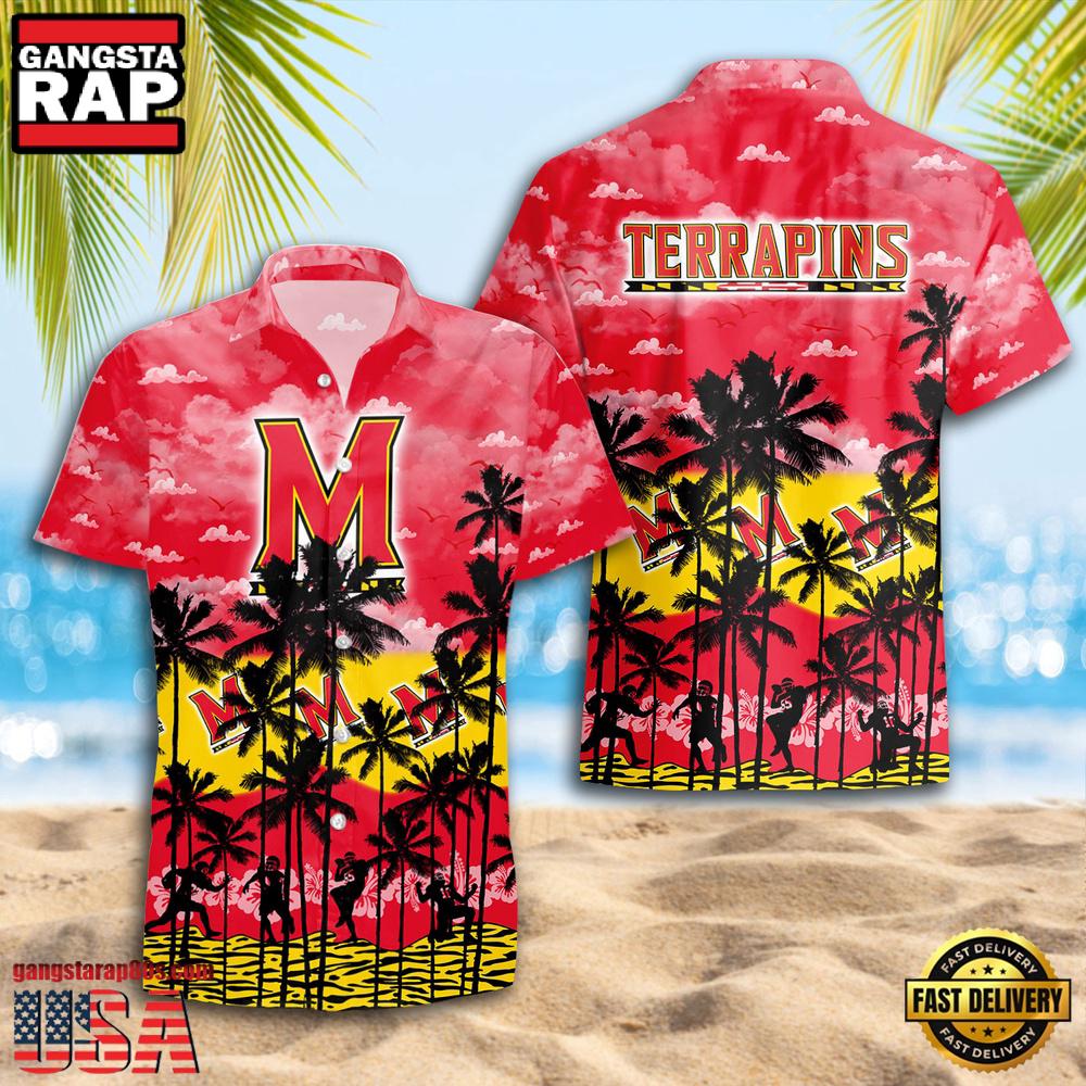 Maryland Terrapins Style Hot Summer Aloha Hawaiian Shirt
