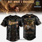 Matt Mathews Not What I Ordered World Tour x Texas Rangers Baseball Jersey