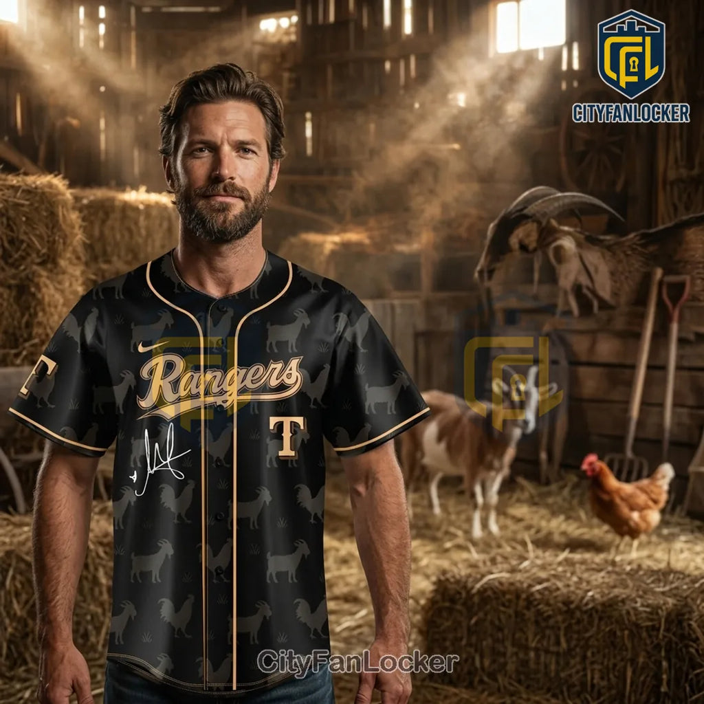 Matt Mathews Not What I Ordered World Tour x Texas Rangers Baseball Jersey