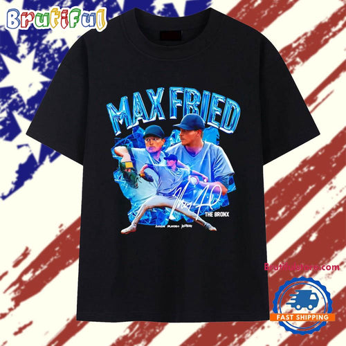 Max Fried New York Yankees Player Collage Signature T Shirt