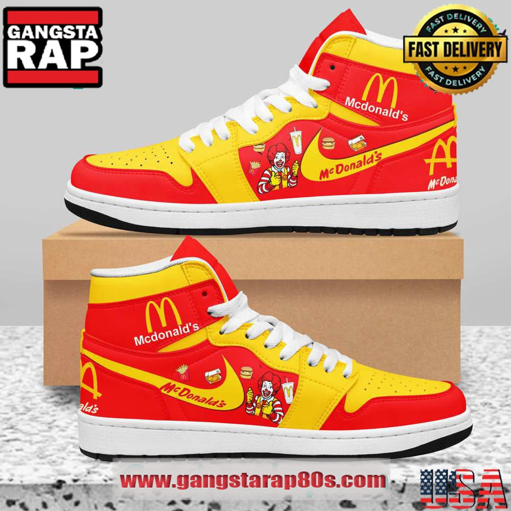 Mc Donald Limited Edition Air Jordan 1 Sneakers Shoes