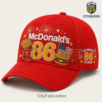 McDonald’s 86th Anniversary Red Baseball Cap