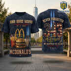 McDonalds 9/11 Tribute 343 Fallen Heroes T-Shirt