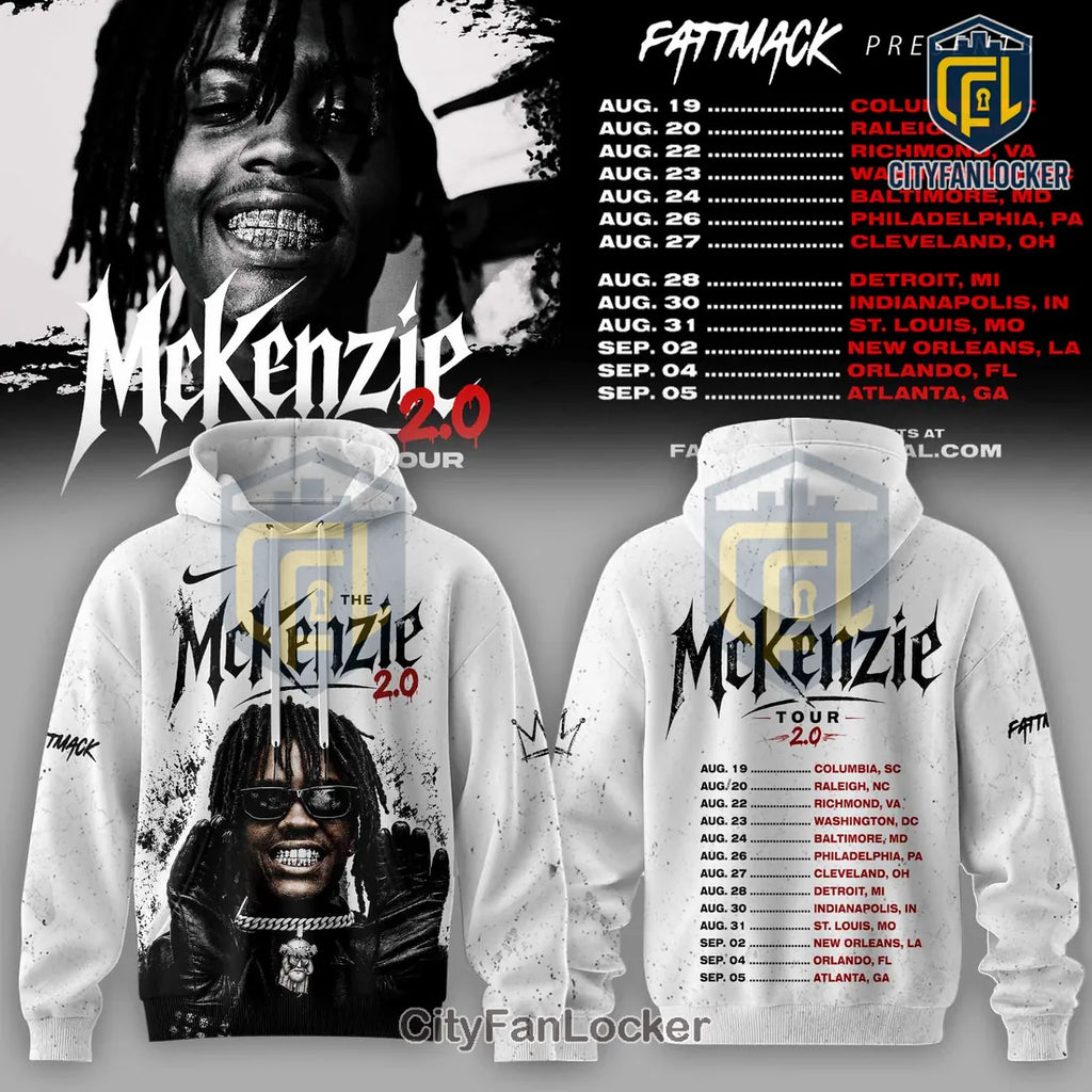 McKenzie 2.0 No Mercy Tour White Pullover Hoodie