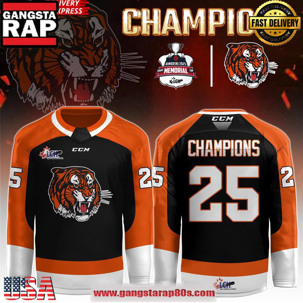 Medicine Hat Tigers Memorial Cup 2025 Special Custom Hockey Jersey