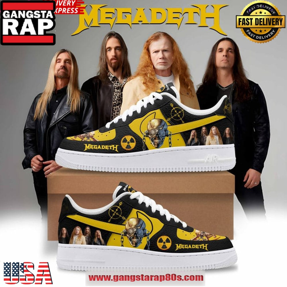 Megadeth Band Limited Edtion Air Force 1 Sneaker Sneakers Shoes