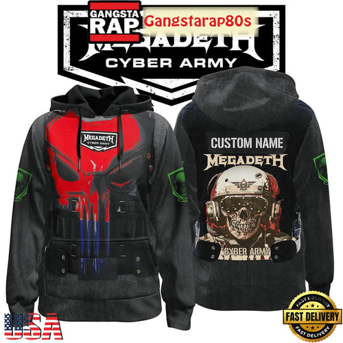 Megadeth Cyber Army New Design Custom Hoodie Shirt