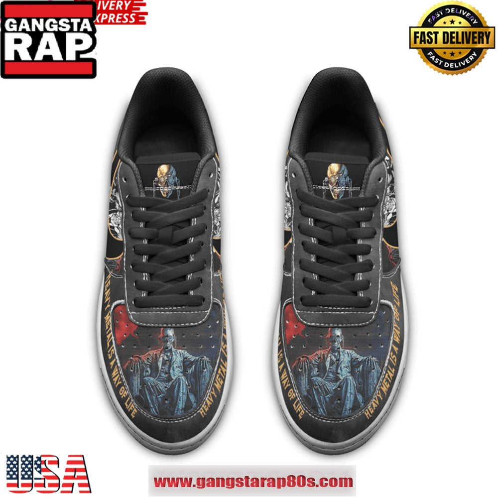 Megadeth Destroy All Enemies Limited Edition Air Force 1 Running Sneakers Shoes