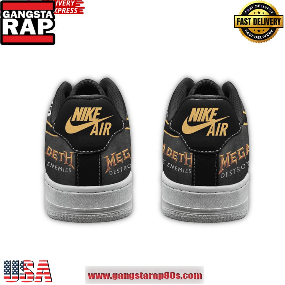 Megadeth Destroy All Enemies Limited Edition Air Force 1 Running Sneakers Shoes