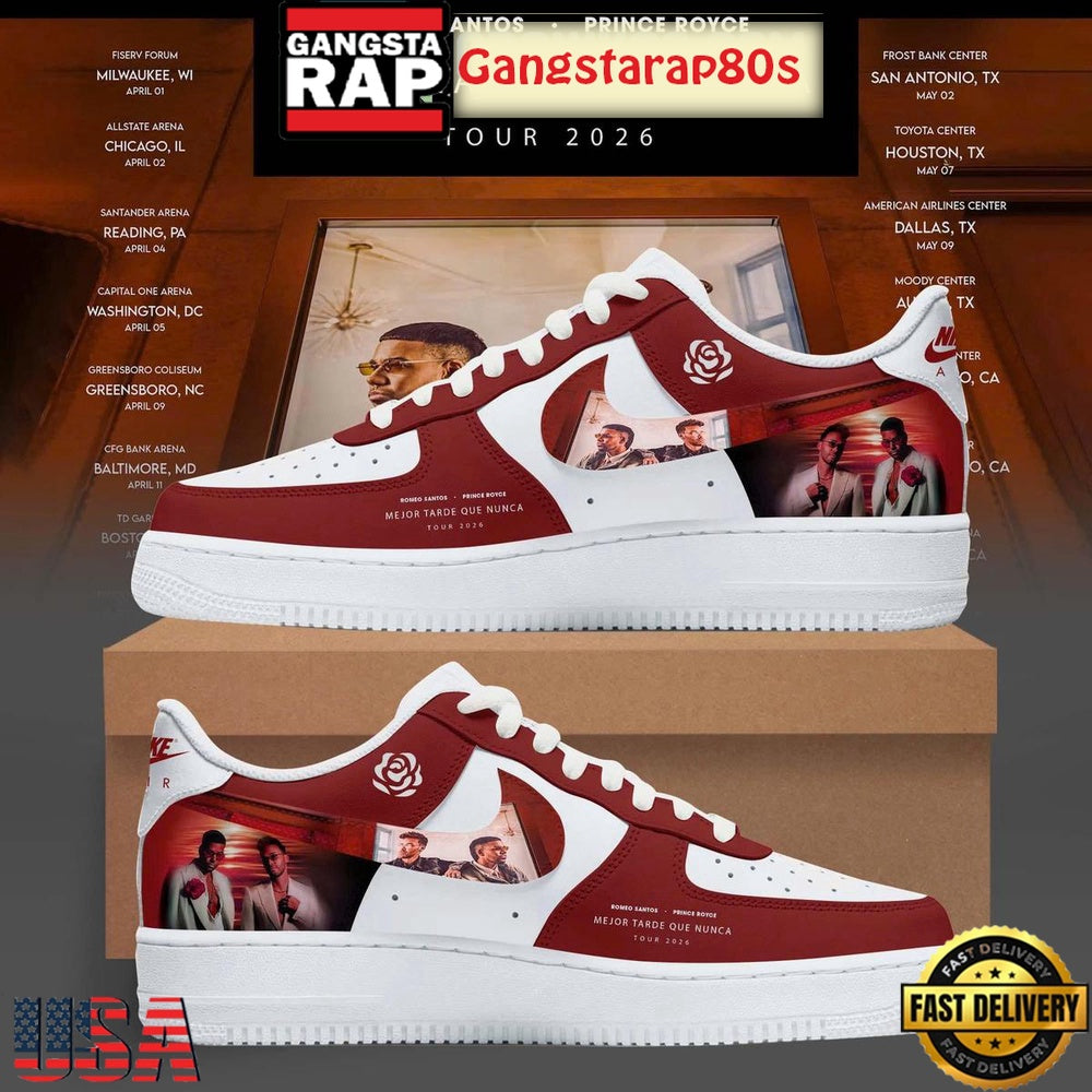 Mejor Tarde Que Nunca US & UK Tour 2026 Air Force 1 Sneakers Shoes
