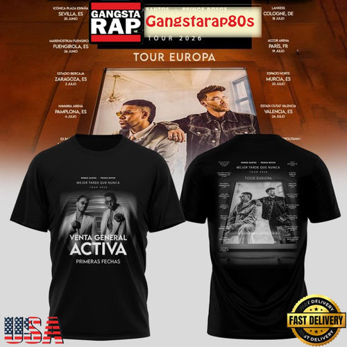 Mejor Tarde Que Nunca US & UK Tour 2026 Unisex T-Shirt