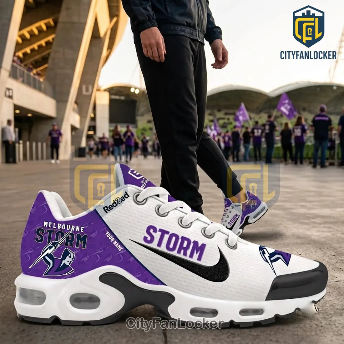 Melbourne Storm Purple White Sport Air Max Plus Sneakers