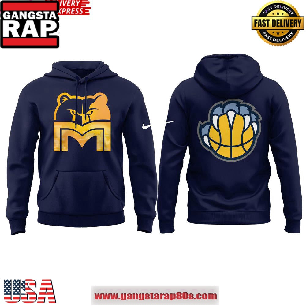 Memphis Grizzlies Playoff Pick Em 2025 Navy Unisex Hoodie