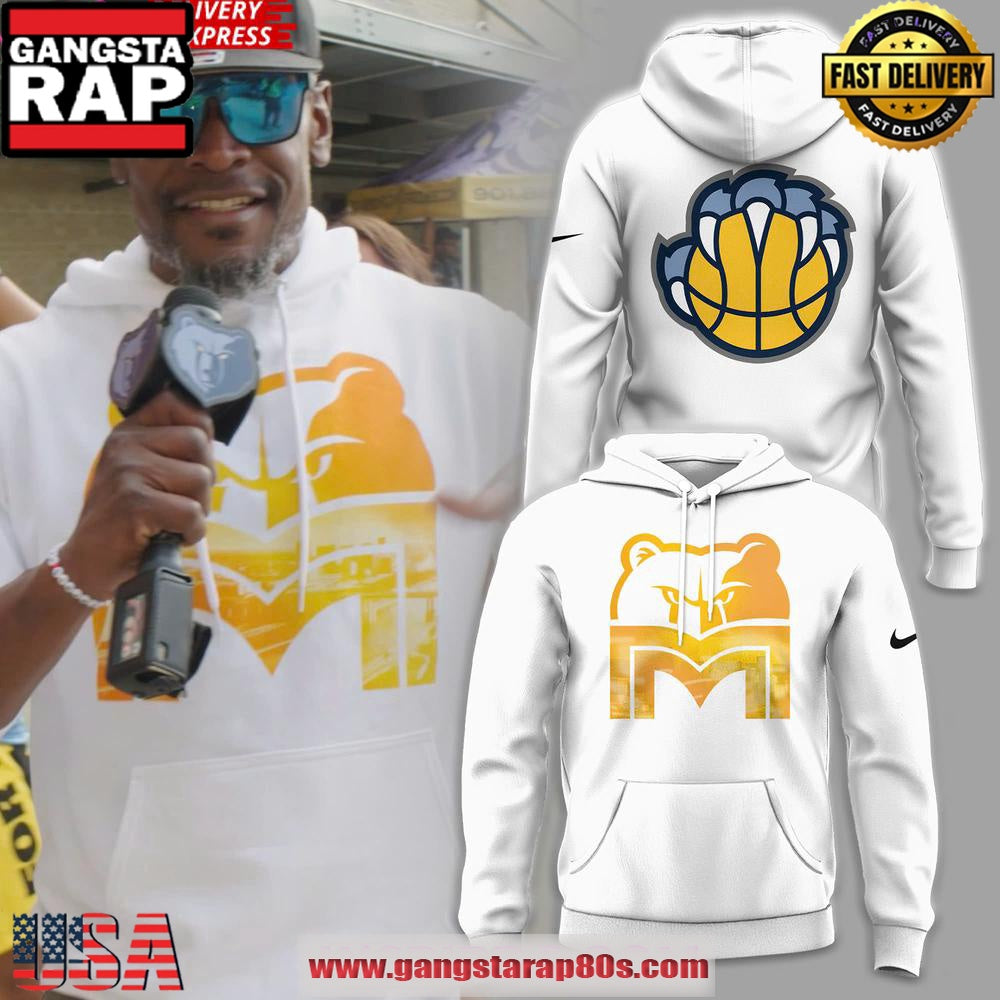 Memphis Grizzlies Playoff Pick Em 2025 White Unisex Hoodie