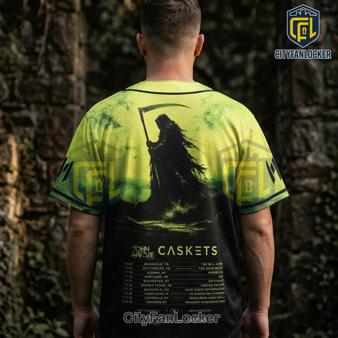 Memphis May Fire Caskets Tour Limited Edition Baseball Jersey