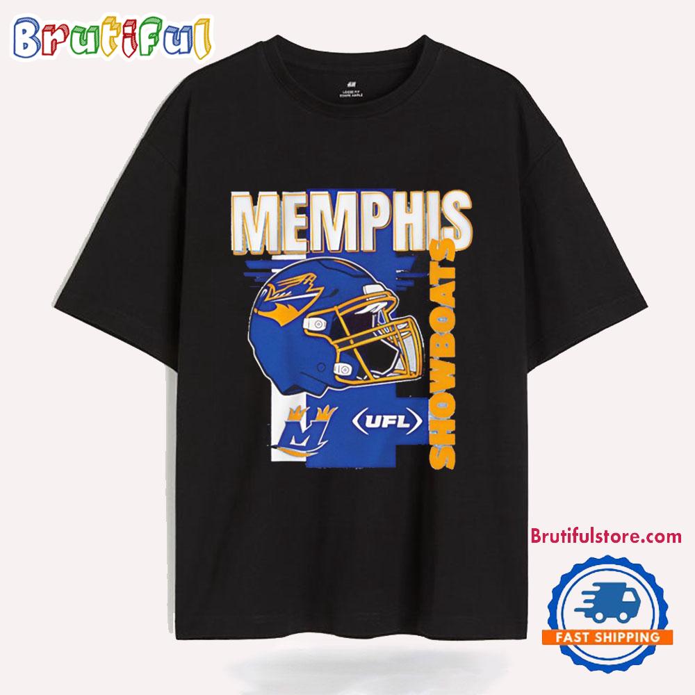 Memphis Showboats Helmet Frame UFL T Shirt