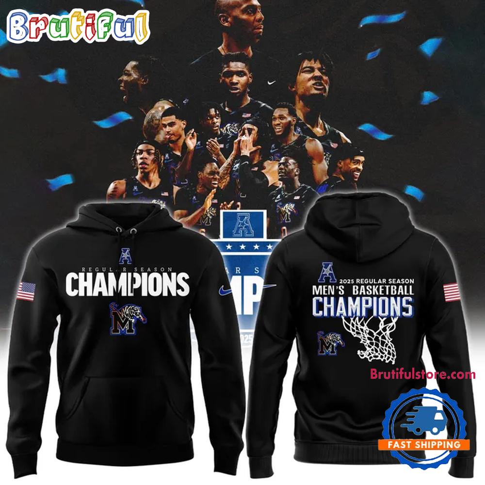 Memphis Tigers 2025 Regular Season Men’s Basketball Champions Hoodie T-Shirt